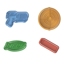 nerf gun collection cookie cutter set 3d print model - Mito3D