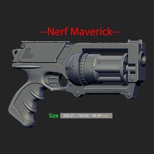 nerf maverick cosplay art marvel rogue star war starwar weapon gun 3d print model - Mito3D
