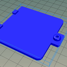 nerf Rayven batería puerta juguete 3d print model - Mito3D
