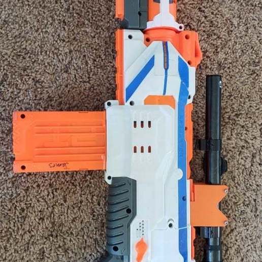 nerf-real scope-adapter Spiel Spielzeug, Spiel-Zubehör Umfang nerf mod gun 3D print model - Mito3D