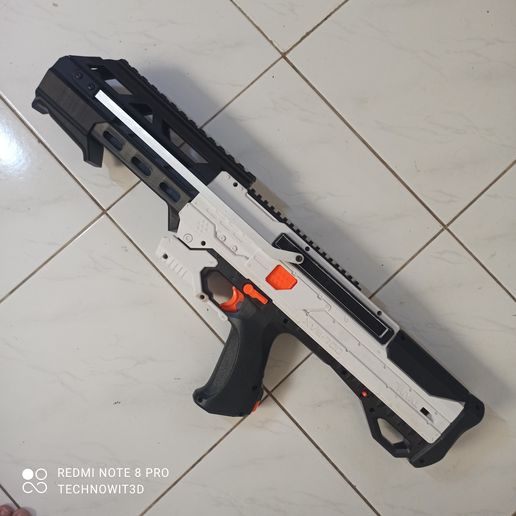 nerf rivale helios fucile caccia attaccamento 3D print model - Mito3D