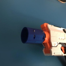 nerf rival silenciador juego fácil simple la diversión prop m3 gadget de juguete objetivo chronos increible fresco arma fuego helios 3d print model - Mito3D