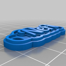 neri customized keychains 3d print model - Mito3D