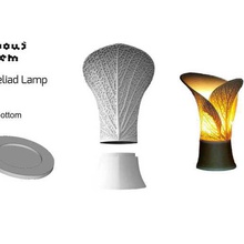 sistema nervoso bromelie lampada piastra inferiore casa la di illuminazione arredamento 3d print model - Mito3D