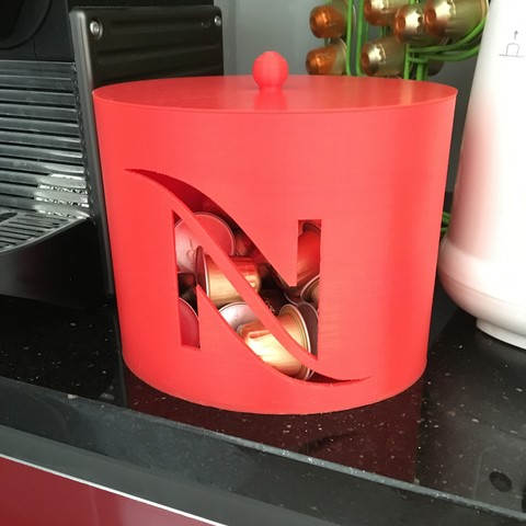 nespresso capsule box home coffee 3D print model - Mito3D
