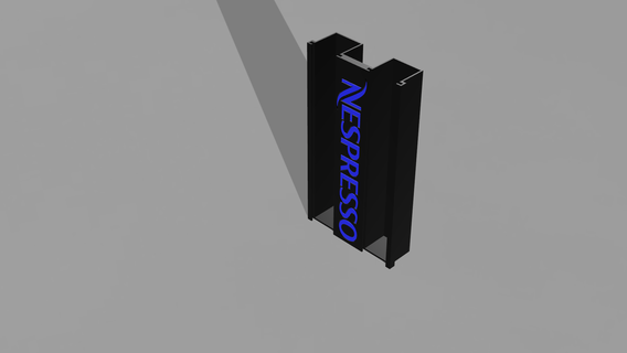 nespresso wall base nespresso capsules wall base  3d print model - Mito3D