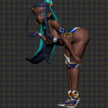 nessa pokemon anime thick girl - pose 01 pop collectible art thicc hot sexy toy anime girl thick pokemon nessa