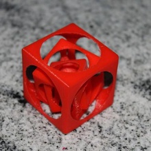 imbriquée cubes art les mathématiques de l'art 3d print model - Mito3D