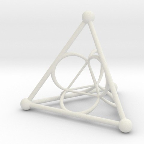 nested tetrahedron art math hyper 3D print model - Mito3D