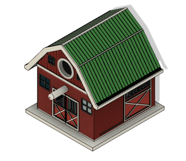 nesting barn box birds cabin nest animal 3d print model - Mito3D