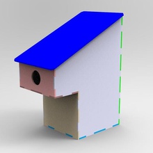 nichoir oiseaux divers jardin maison 3d print model - Mito3D