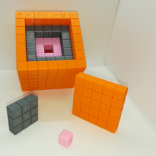 l'imbrication des cubes récursive de art les mathématiques l'art poupée russe la nidification cube dans le 3d print model - Mito3D