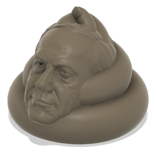 Netanyapoo Bünyamin Netanyahu kaka bok Kaka 3d print model - Mito3D
