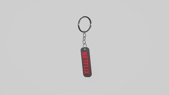 Netflix Schlüsselbund 3d print model - Mito3D
