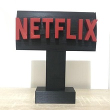 Netflix panneau décoration tv télé séries logo film 3d print model - Mito3D