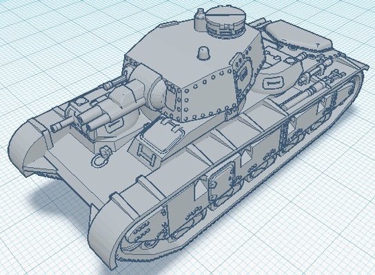 vehículo 1 100 juego blindado wot tigre mundo of tanques 3d print model - Mito3D
