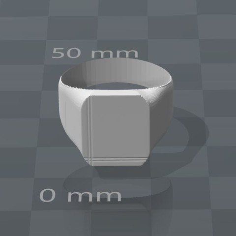 neutral anillo de la versión 2 joyería el sellar 3D print model - Mito3D
