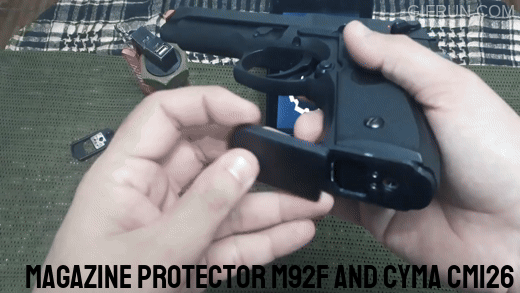 never lose m92f cm126 clones airsoft pistol magazine protector cyma 3d print model - Mito3D