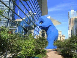 Denver grande blu orso Basso poli statua 2023 gigante enorme vedere significare polare Natale padri giorno anno gratuito scultura campeggio natura all'aperto animale figurina 3d print model - Mito3D