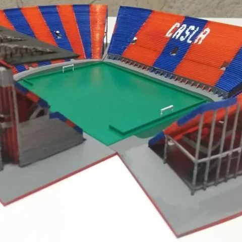 nuovo gasometro stadio di san lorenzo casla architettura castello jannie pedrobidegain furbol 3D print model - Mito3D