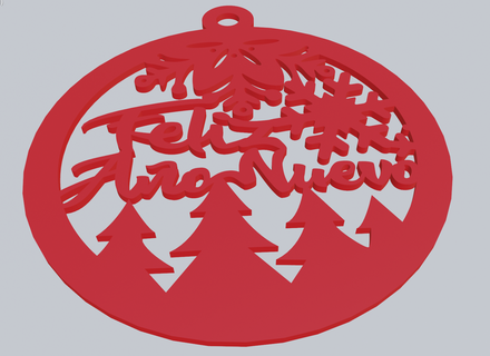 año esfera Moda esferas Navidad ornamento decoración 3d print model - Mito3D
