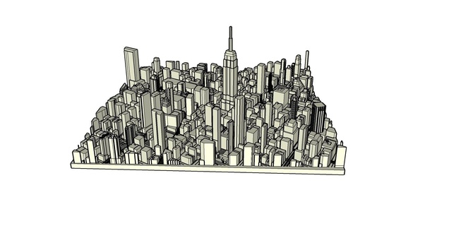 new york city empire state 3d print model - Mito3D