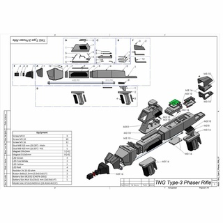 Generacion tipo 3 phaser rifle estrella emigrar imprimible 3d modelo stl + canalla haz personal utilizar 3d print model - Mito3D