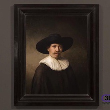 próximo de rembrandt lithophane a arte amesterdão holandês holanda lithopane museu nederland países baixos pintura 3d print model - Mito3D