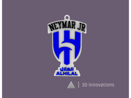 neymar al hilal keychain alhilal futebol 3d print model - Mito3D