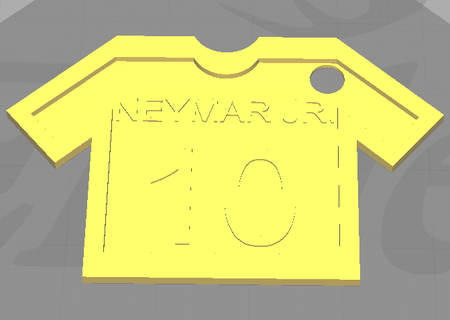 Neymar jr anahtarlık 3d print model - Mito3D