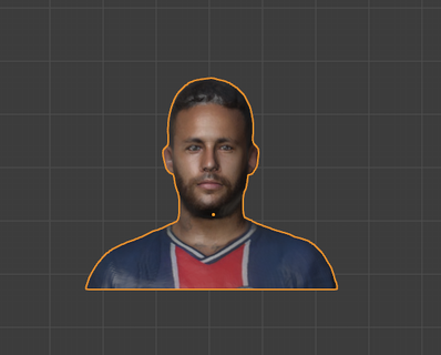 neymar jr bust person human body face 2021 ligue 1 3d print model - Mito3D