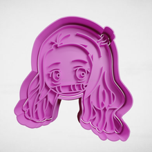 nezuko kimetsu yaiba biscotto taglierina frese stl muffe 3d print model - Mito3D