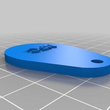 nfc keychain gadget mobile phone 3d print model - Mito3D