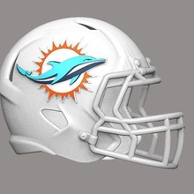 nfl Miami Delfine Florida Kunst Helm 3d Drucken Modell Bleistift Halter Unterstützung Super Bowl 3d print model - Mito3D