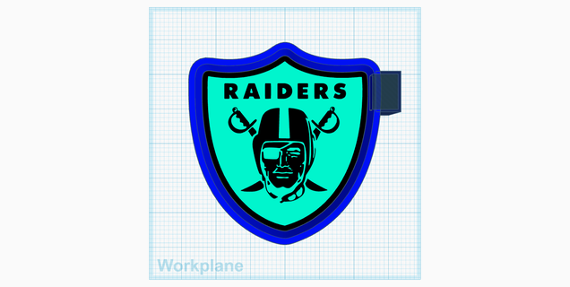 nfl Raiders Kunst las Vegas Oakland Fußball Neuling Schimmel 3d print model - Mito3D
