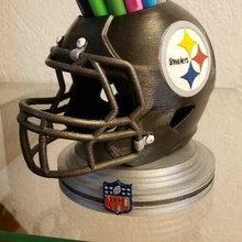 nfl Steelers pitsburg matita Astuccio guaina americano dallas cowboy casco titolare supporto porta penna portamatite casa 3d print model - Mito3D