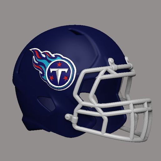 nfl Tennessee Titanen Helm Kunst 3d Drucken Modell Bleistift Halter Unterstützung 3D print model - Mito3D