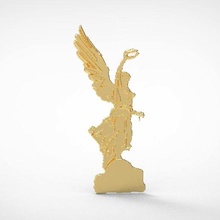 ngel la independencia relieve independence angel mexico monumento dije jewelry 3d print model - Mito3D