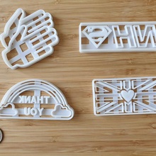 nhs keyworker support cookie cutters - full set various keyworkers covid-19 clapping rainbow healthworkers coronavirus appreciation thank you heros treats british flag heart clap carers unsung 3d print model - Mito3D