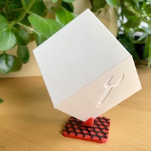 schöne Anzeige cube Kunst schön cool Werbung 3d print model - Mito3D