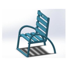nice blue chair architecture 3d print model - Mito3D