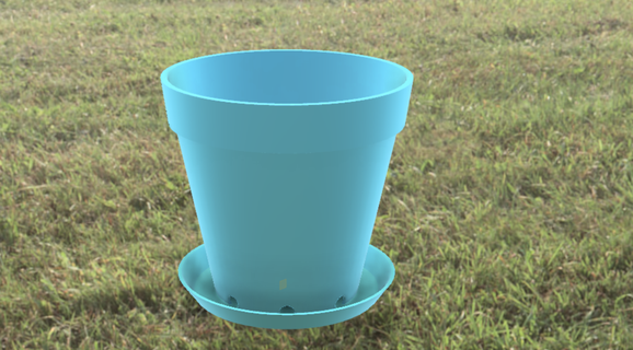 nice flower pot plant seed garden gardening earth potting soil nature home decoration 3d print model - Mito3D