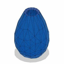 nice multi-face vase art house gadgets avocado decoration face faces go 3d print model - Mito3D