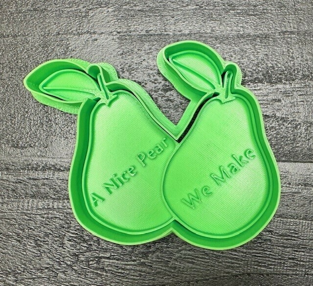 nice pear cookie cutter stamp 3D print model - Mito3D