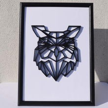 nice polyvector owl art carrier low poly fun board 3d print model - Mito3D
