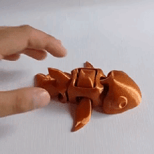 agréable parlant poisson flexi souple articulé jouet lien amusement cadeau 3d print model - Mito3D