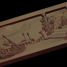 schöne Sicht auf den See Kunst 3d print model - Mito3D