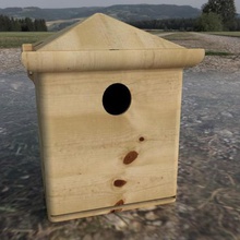 nichoir mesange la maison perche oiseaux le nid d'oiseaux 3d print model - Mito3D