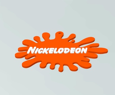 asentir lodeón llavero Nickelodeon ventilador 90 retro tv canal llave puerta 3d print model - Mito3D