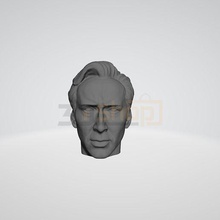 nicolas cage - miniature head eleanor lordofwar conair 3d print model - Mito3D